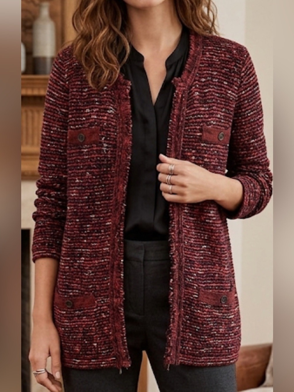 J. Jill Plus size classic knit cardigan women’s size 1X
